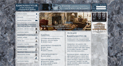 Desktop Screenshot of kamenarstvo.sk